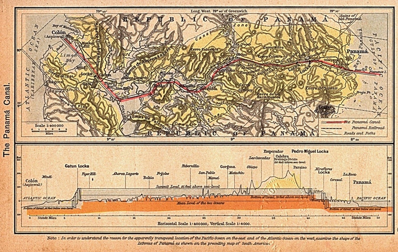 Canal de Panamá Mapa